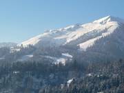Vue sur le domaine skiable Christlum