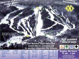 Plan des pistes Whispering Pines – Worsley