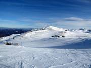 Vue sur la station supérieure du télésiège double