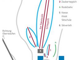 Plan des pistes Sinswang (Oberstaufen)