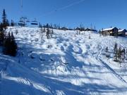 Piste à bosses dans le domaine skiable de Kvitfjell