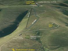 Plan des pistes Lowther Hills