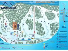 Plan des pistes Skipark Racibor – Oravský Podzámok