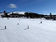 Vue depuis les pistes inférieures vers Idre Fjäll