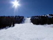 Piste Zirmabfahrt et pente raide