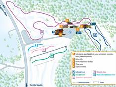 Plan des pistes Reiņa trase – Kalnzaki