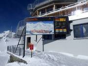 Panneau d'information à la station supérieure du Corvatsch
