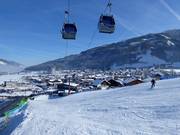 Départ de la télécabine MK Maiskogelbahn à Kaprun