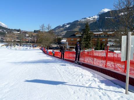 Domaines skiables pour les débutants en Autriche – Débutants KitzSki – Kitzbühel/Kirchberg
