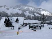 Les remontées mécaniques démarrent au parking.