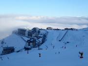 Vue sur les hébergements Pla d'Adet