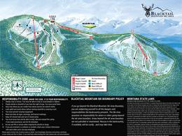 Plan des pistes Blacktail Mountain