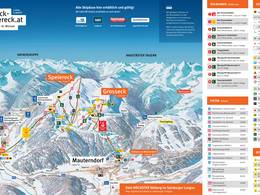 Plan des pistes Grosseck/Speiereck – Mauterndorf/St. Michael