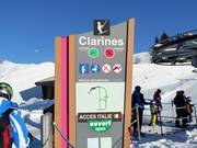 Informations détaillées aux entrées des remontées mécaniques