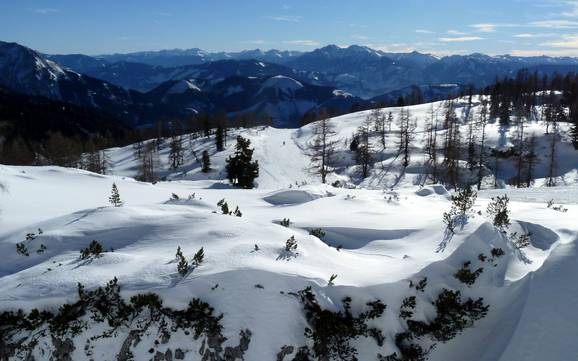 Skier dans les Alpes de l'Ennstal
