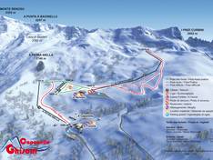 Plan des pistes Ghisoni