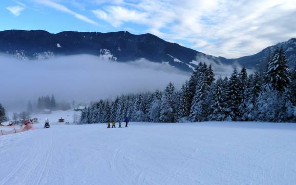 Skier dans les Alpes d'Ammergau