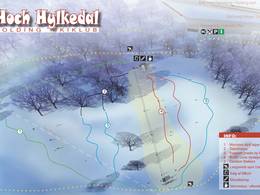 Plan des pistes Hoch Hylkedal – Kolding