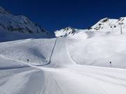 Piste noire Schwarze Schmugglerpiste au Weißseejochbahn