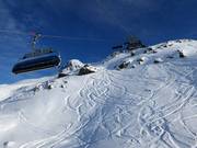 Pentes de poudreuse non sécurisées au télésiège Hochzeiger 2.5
