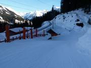 Descente jusqu'à Klosters