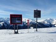 Signalisation sur les pistes