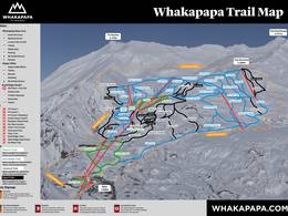 Plan des pistes Whakapapa – Mt. Ruapehu