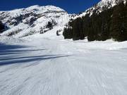 Piste facile et large au télésiège Obere Karbahn I