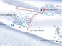 Plan des pistes Le Crêt-Meuron – Fontaines (Les Gollières)