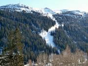 Vue sur la difficile Spinale Direttissima