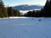 Descente facile dans la vallée vers Mutters