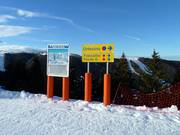 Signalisation sur le domaine skiable de Folgaria-Fiorentini