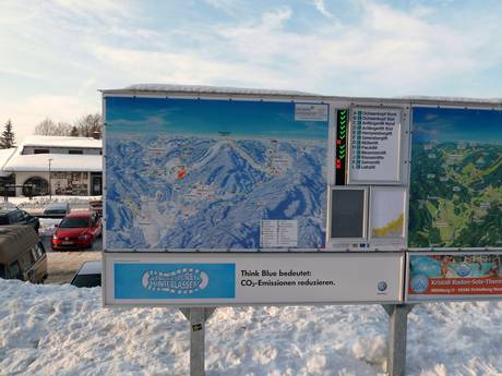 Bavière du Nord: indications de directions sur les domaines skiables – Indications de directions Ochsenkopf