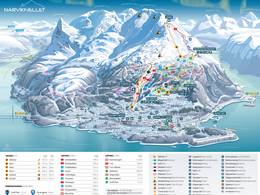 Plan des pistes Narvikfjellet – Narvik