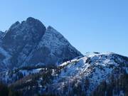 Vue sur les pistes en dessous du Donnerkogel