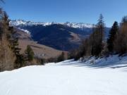 Descente Watles dans la partie inférieure (descente vers la vallée)