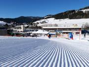 Très bonne préparation des pistes dans le Kinderland