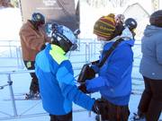 Contrôle des forfaits de ski très amical