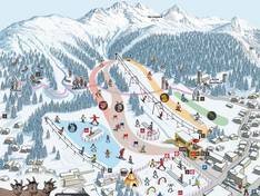 Plan des pistes Languard – Pontresina