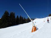 Enneigement par canons à neige dans le domaine skiable de Kopaonik