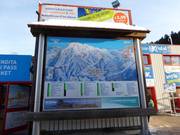 Panneau d'information à la station de la vallée