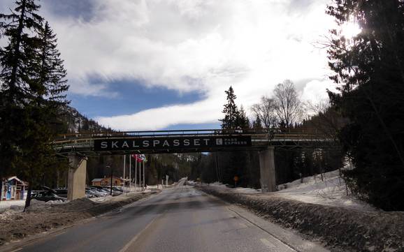 Vemdalen: Accès aux domaines skiables et parkings – Accès, parking Vemdalsskalet