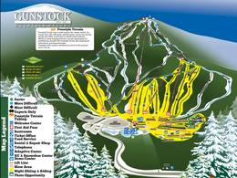 Plan des pistes Gunstock