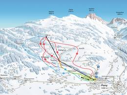 Plan des pistes Pany (Luzein)
