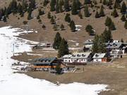 Vue sur les hébergements à Kriška Planina