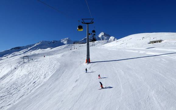 Le plus haut domaine skiable dans le massif du Tambo – domaine skiable Splügen – Tambo