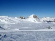 Ski de fond sur le glacier de Plaine-Morte