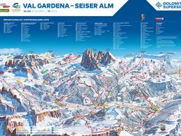 Plan des pistes Val Gardena (Gröden)