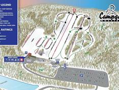 Plan des pistes Campgaw Mountain