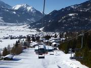 Ehrwald en dessous de la station de vallée du Wettersteinbahn